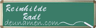 Reinhilde Radl Visitenkarte